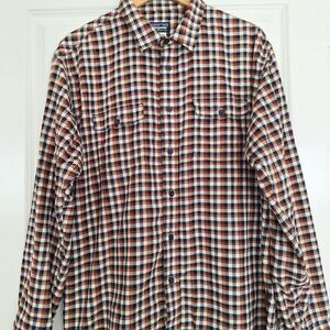 Patagonia Shirt Men's Size L‎ Multicolored Plaid Button Down Long Sleeves